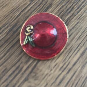 Red Hat Society Brooch Pin L S